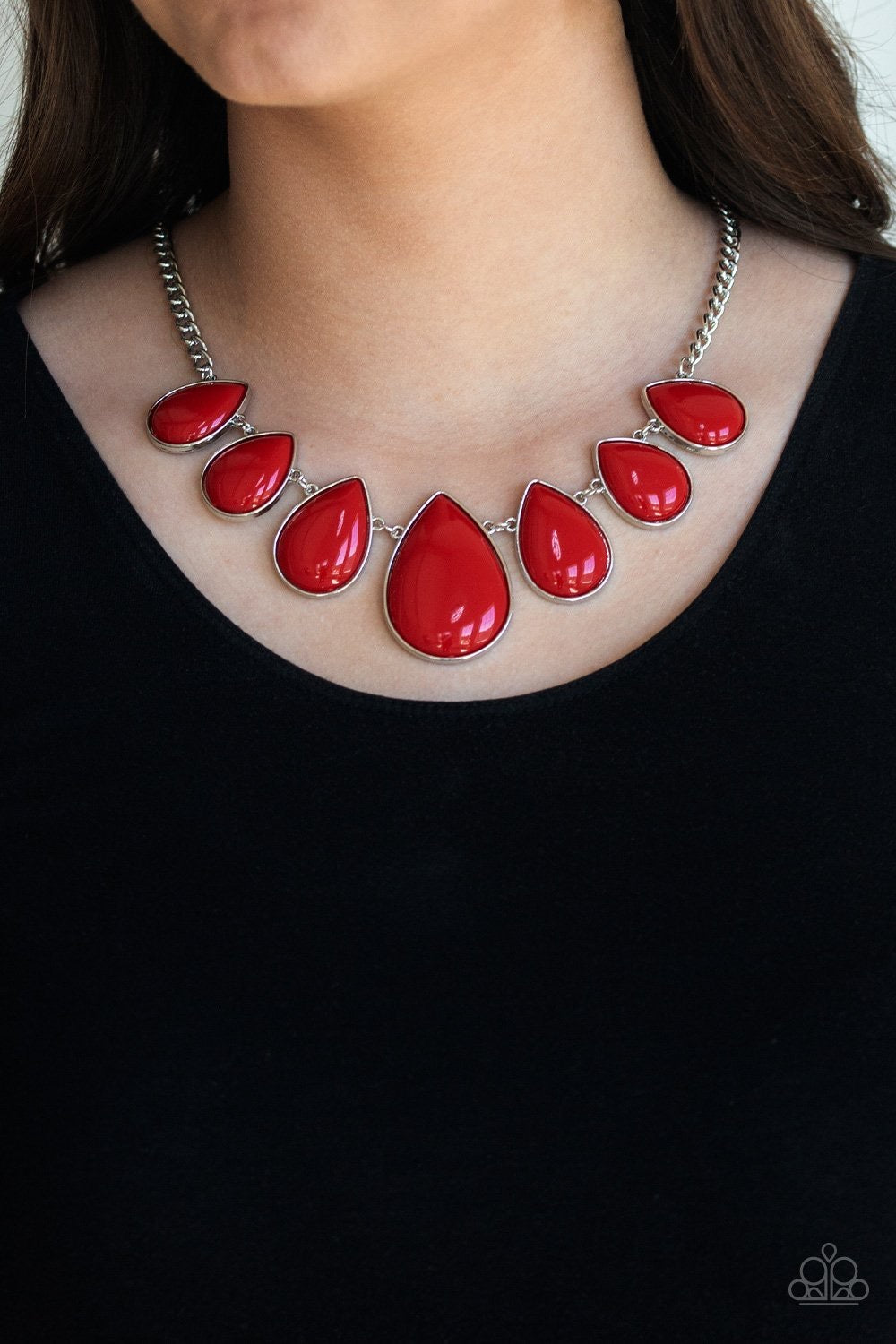 Drop Zone Red-Necklace