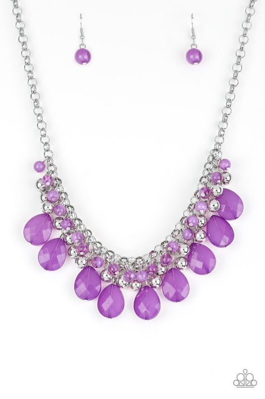 Trending Tropicana Purple-Necklace