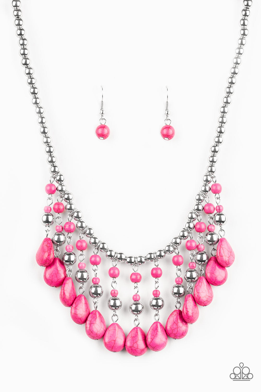 Rural Revival Pink-Necklace