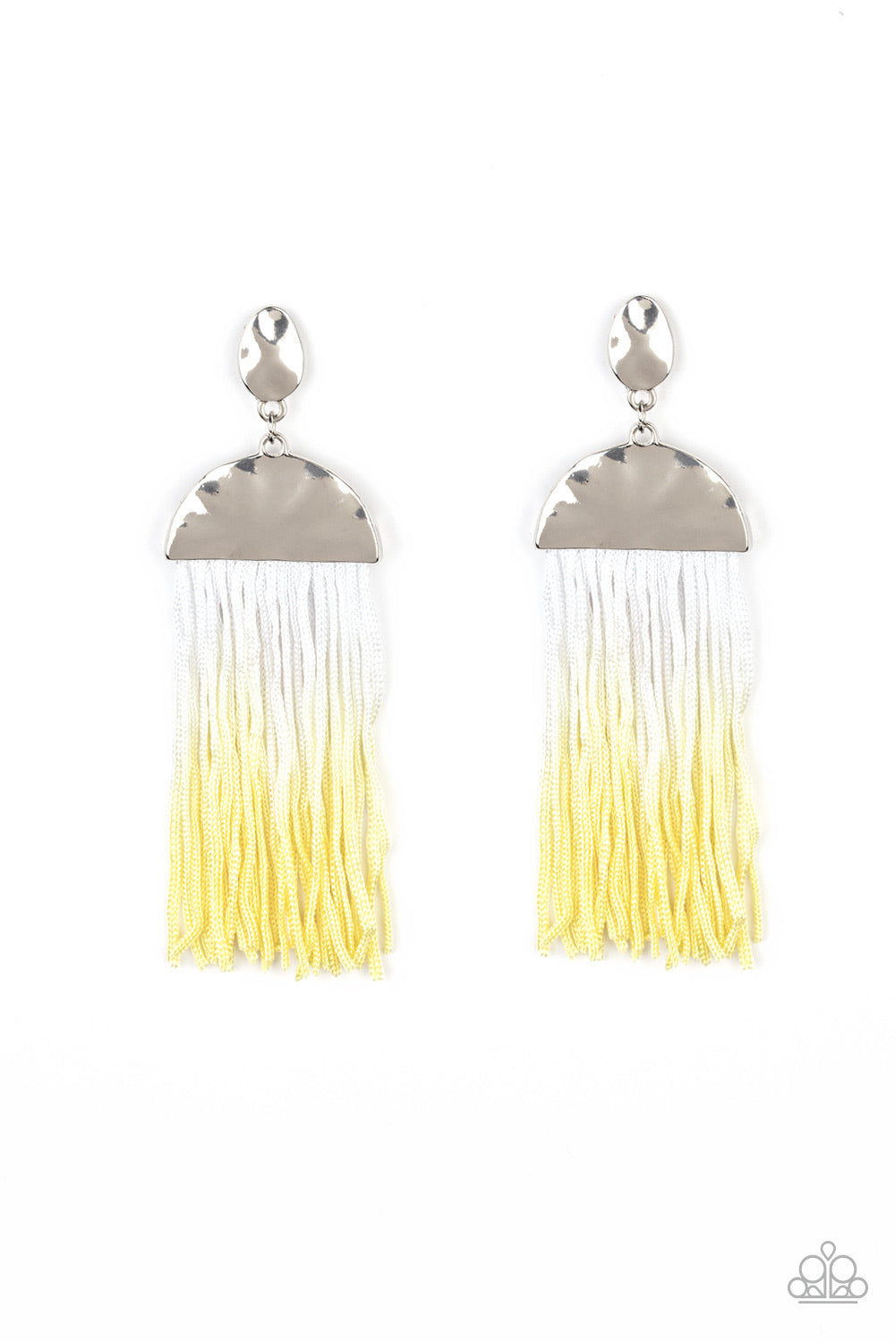 Rope Them-In Yellow-Earrings