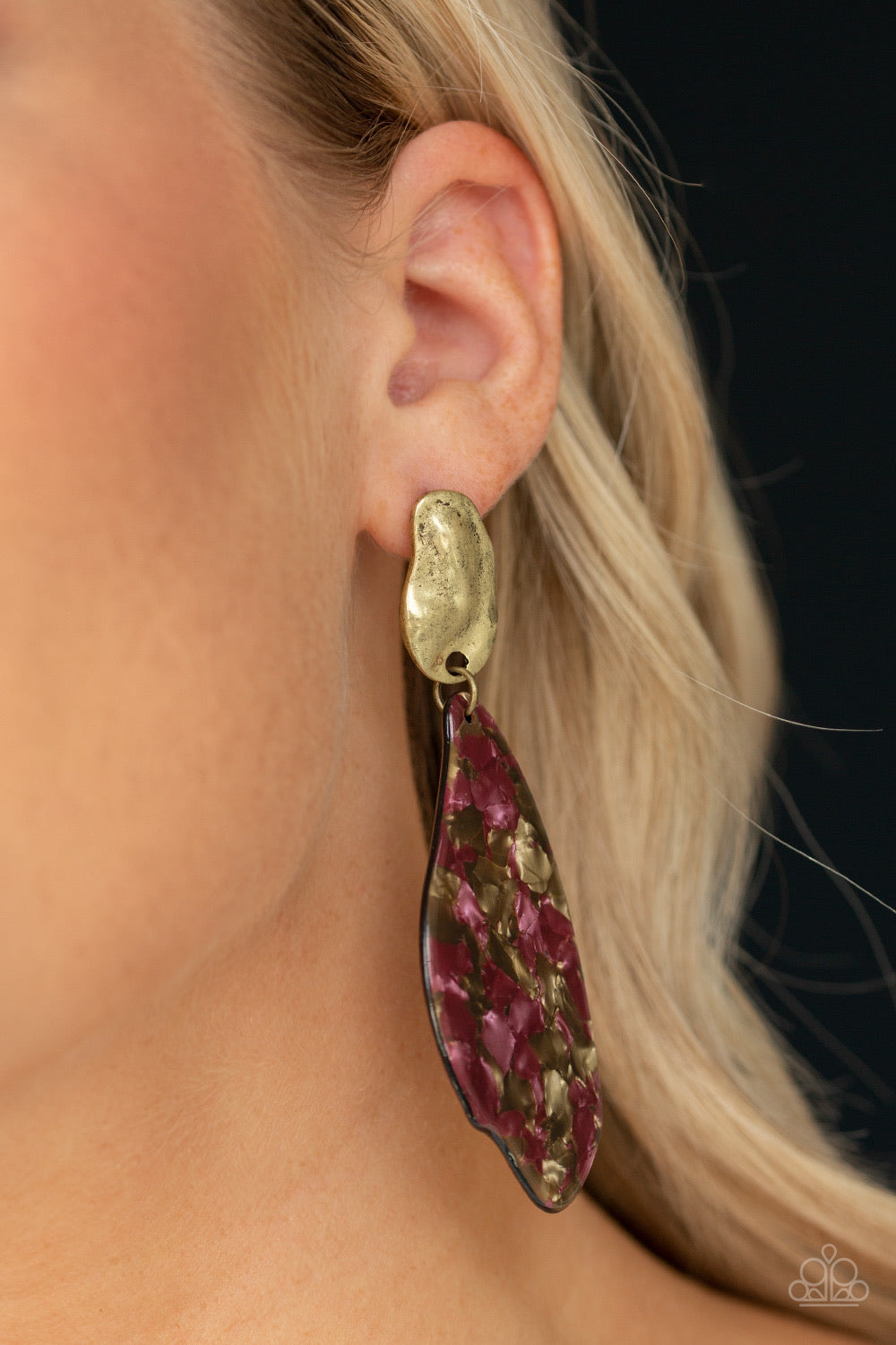 Fish Out of Water Brass-Earrings
