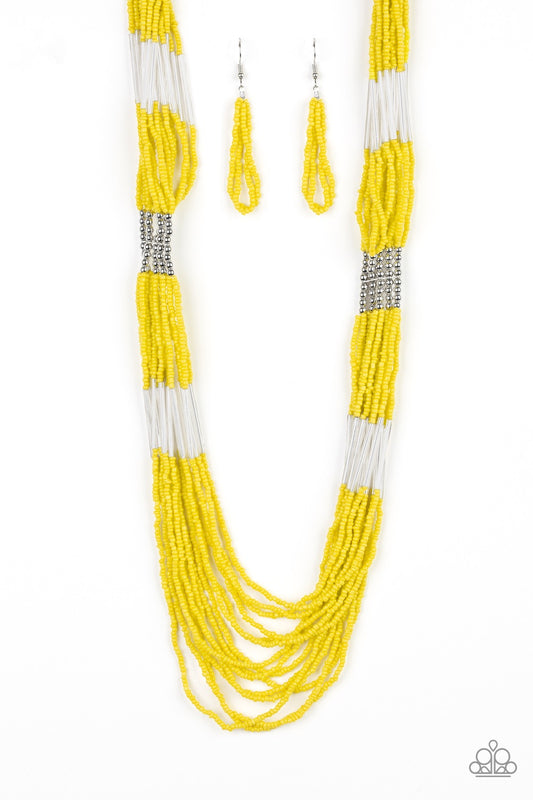 Let It BEAD Yellow-Necklace