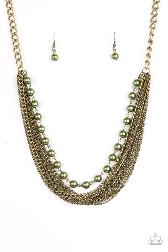 Fierce Fashion Green-Necklace