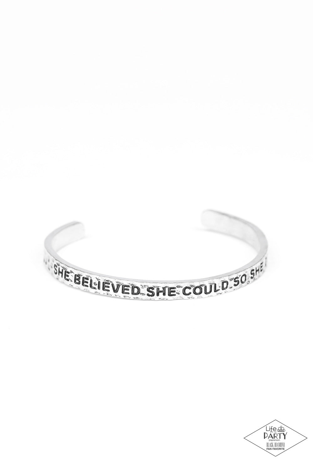 She Believed She Could Silver-Bracelet