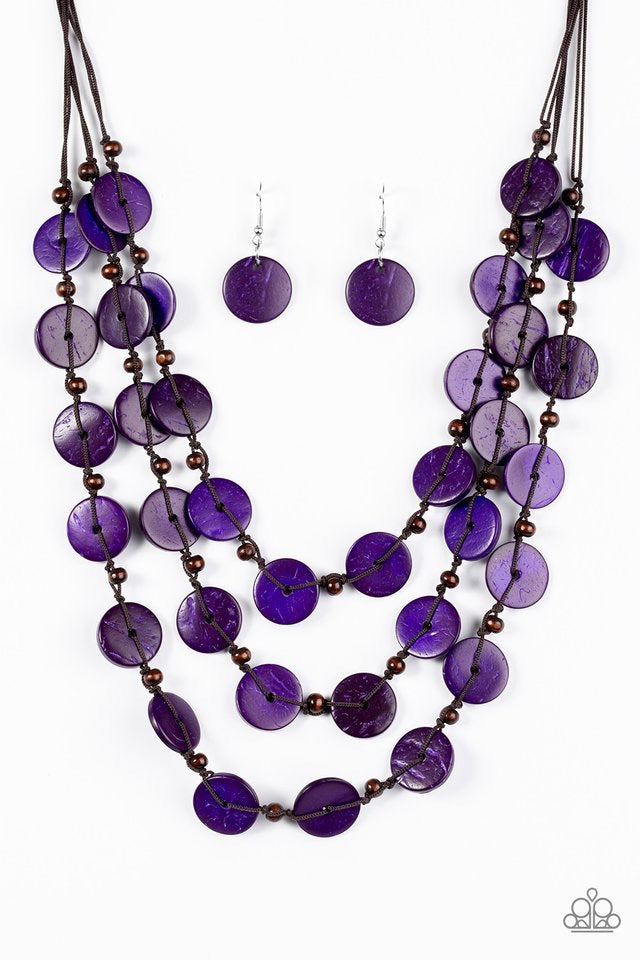 Tiki Tango Purple-Necklace