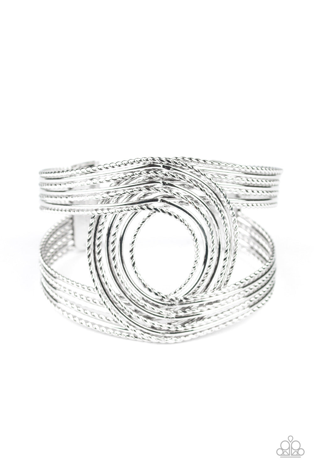 Rustic Coils Silver-Bracelet