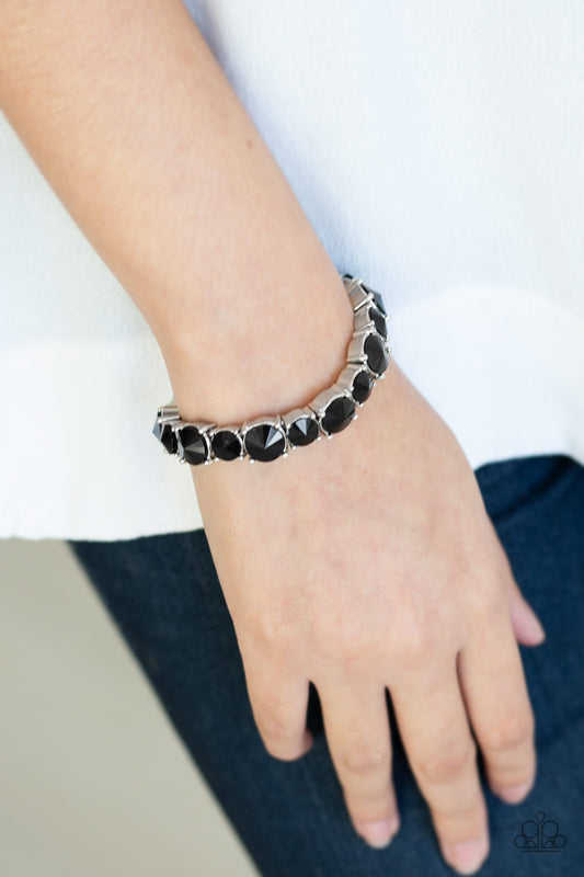 Born To Bedazzle Black-Bracelet