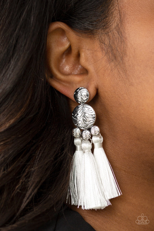 Taj Mahal Tourist White Post-Earrings