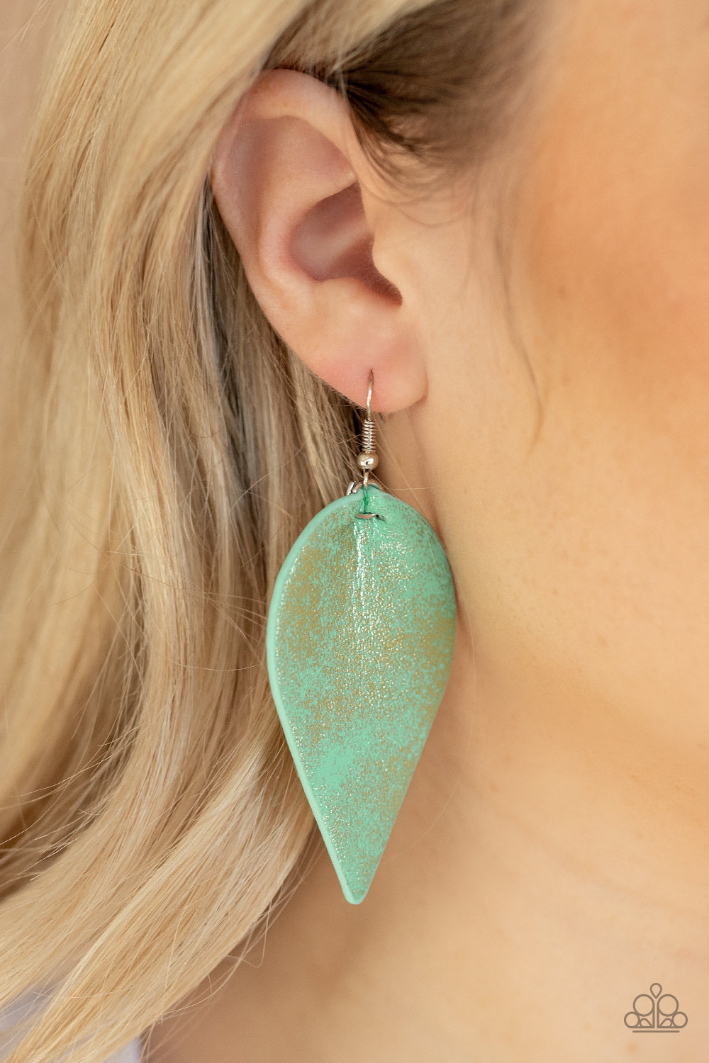Enchanted Shimmer Green-Earrings