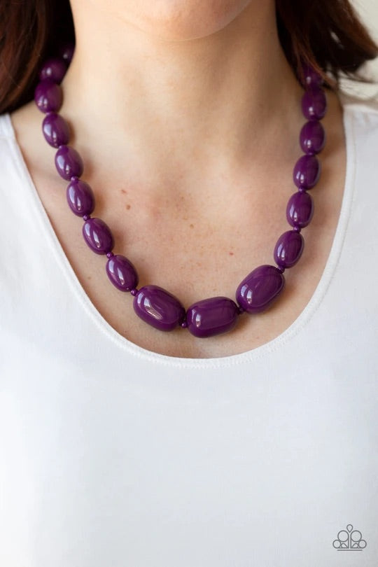 Poppin’ Popularity Purple-Necklace
