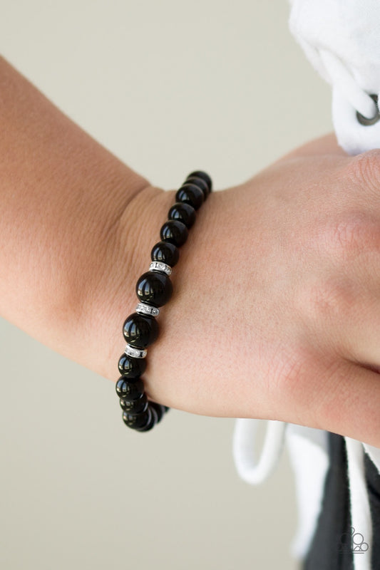 Radiantly Royal Black-Bracelet