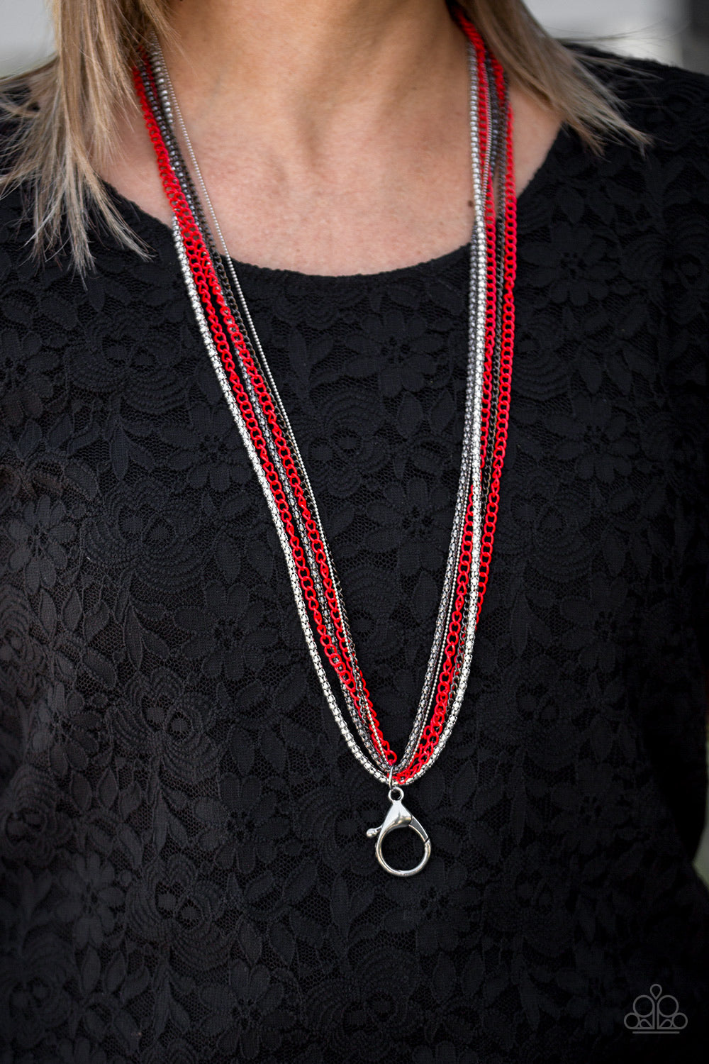 Colorful Calamity Red-Necklace