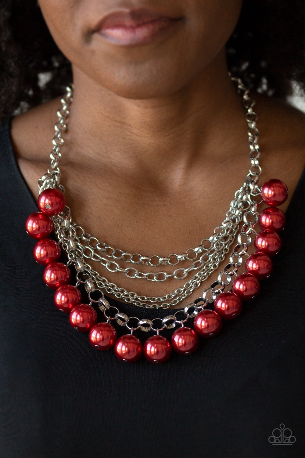One-Way WALL STREET Red-Necklace