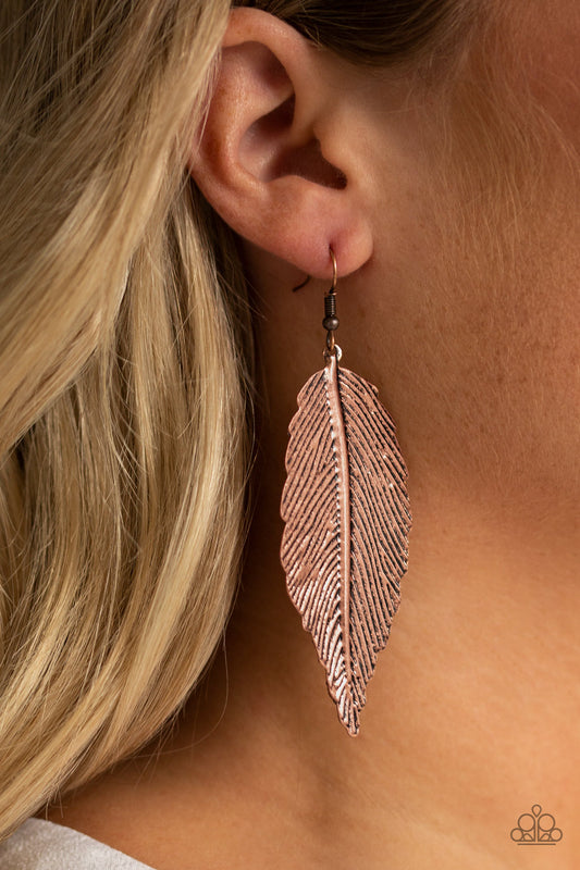 Lookin For A FLIGHT Copper-Earrings