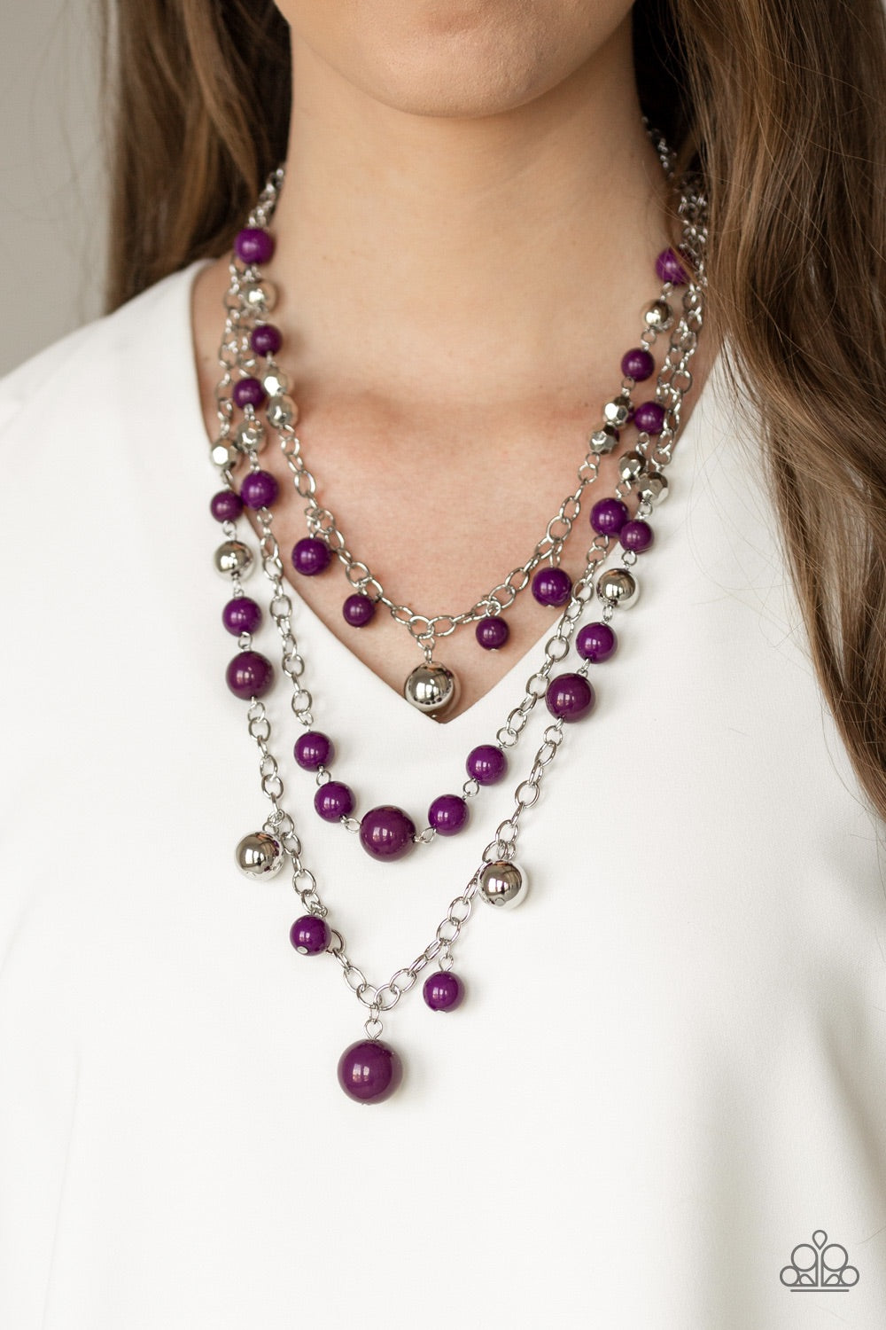 The Partygoer Purple-Necklace