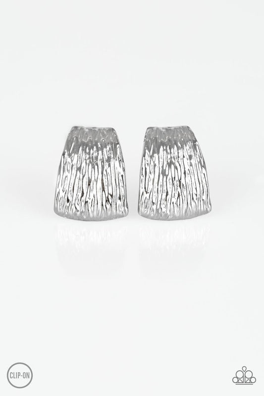 Superstar Shimmer Silver Clip-On-Earrings