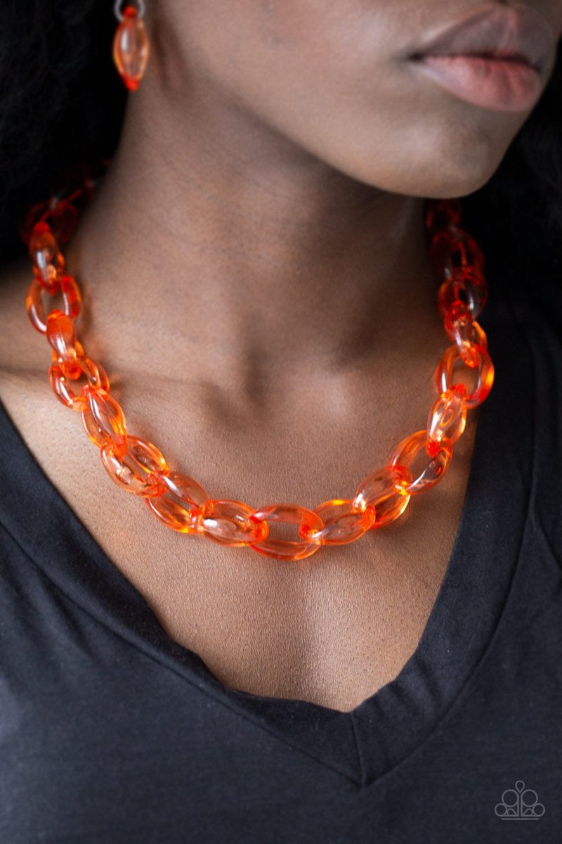 Ice Queen Orange-Necklace