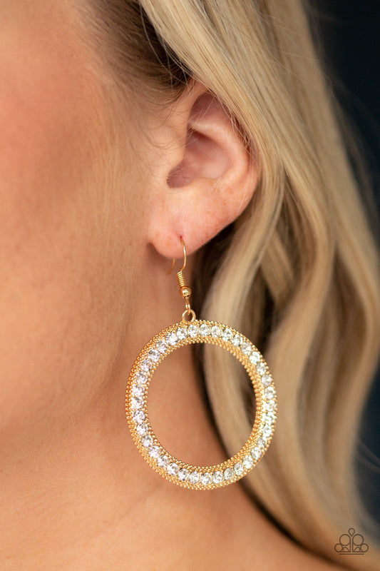 Haute Halo Gold-Earrings