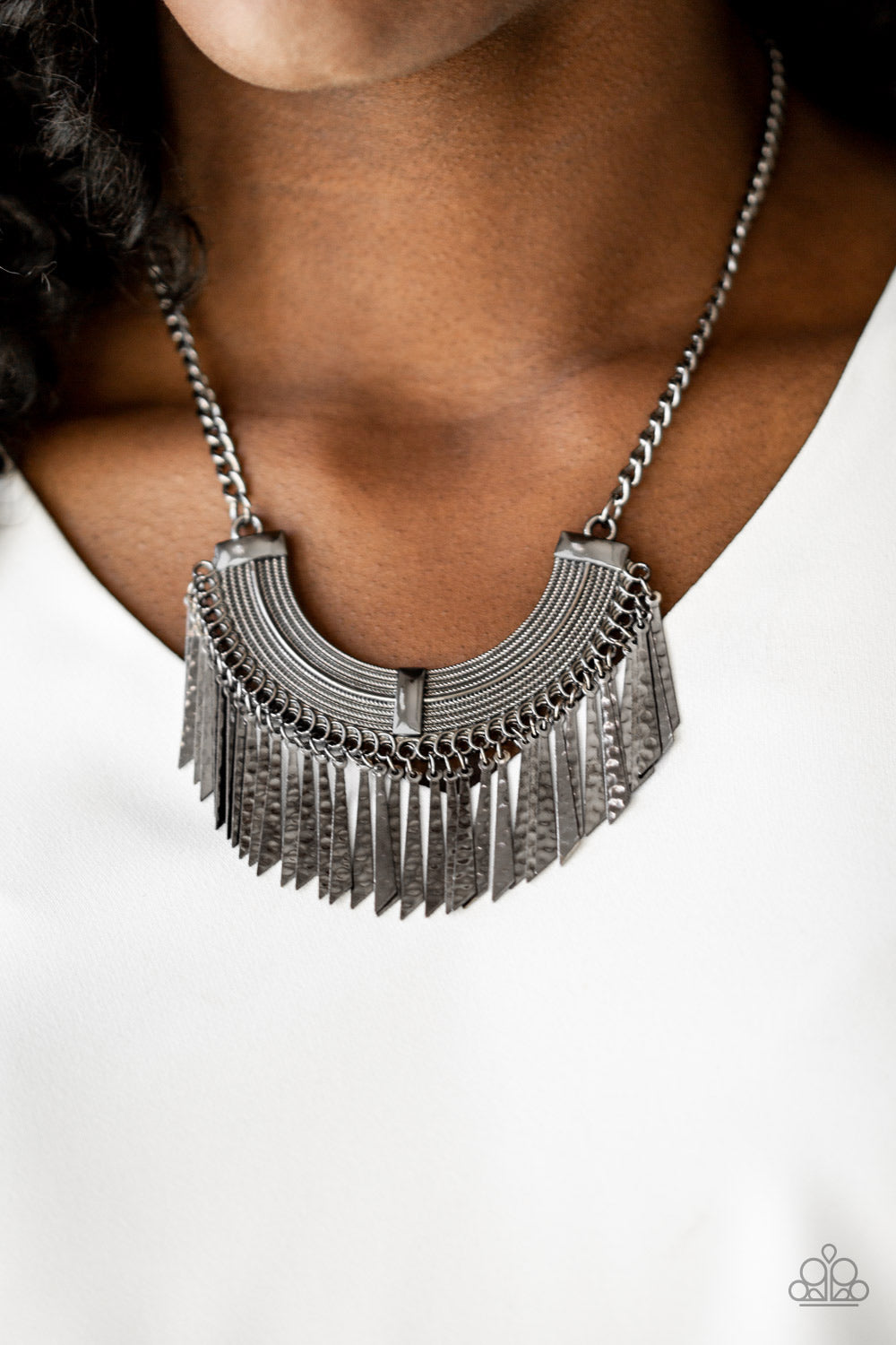 Impressively Incan Black-Necklace