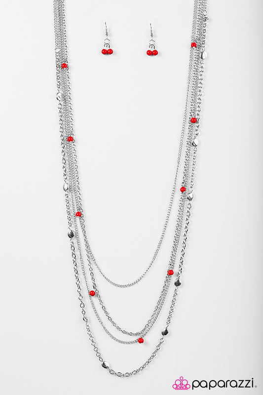 Beach Days Red-Necklace