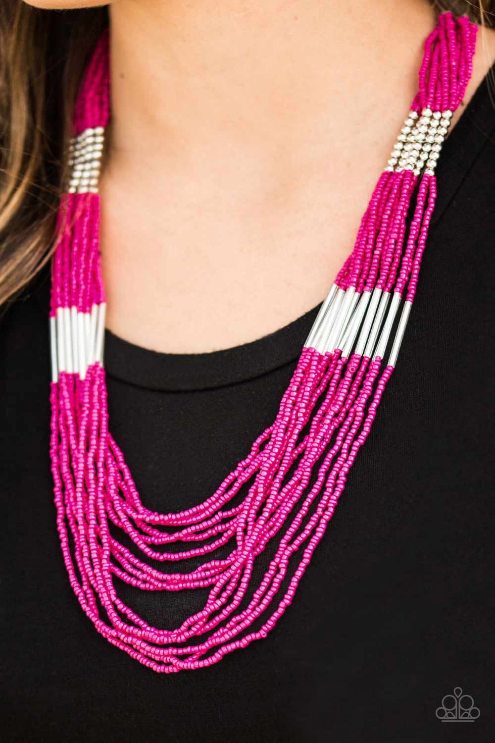 Let It BEAD Pink-Necklace