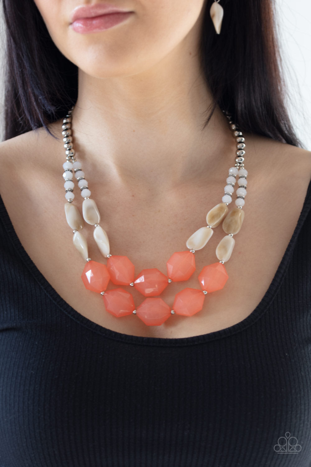 Seacoast Sunset Orange-Necklace