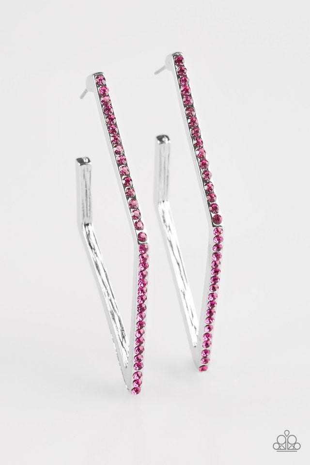 Strikingly Beautiful Pink-Earrings