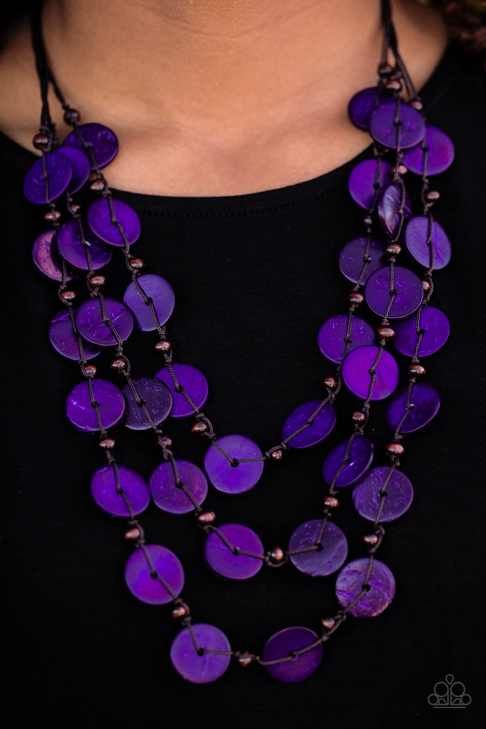 Tiki Tango Purple-Necklace