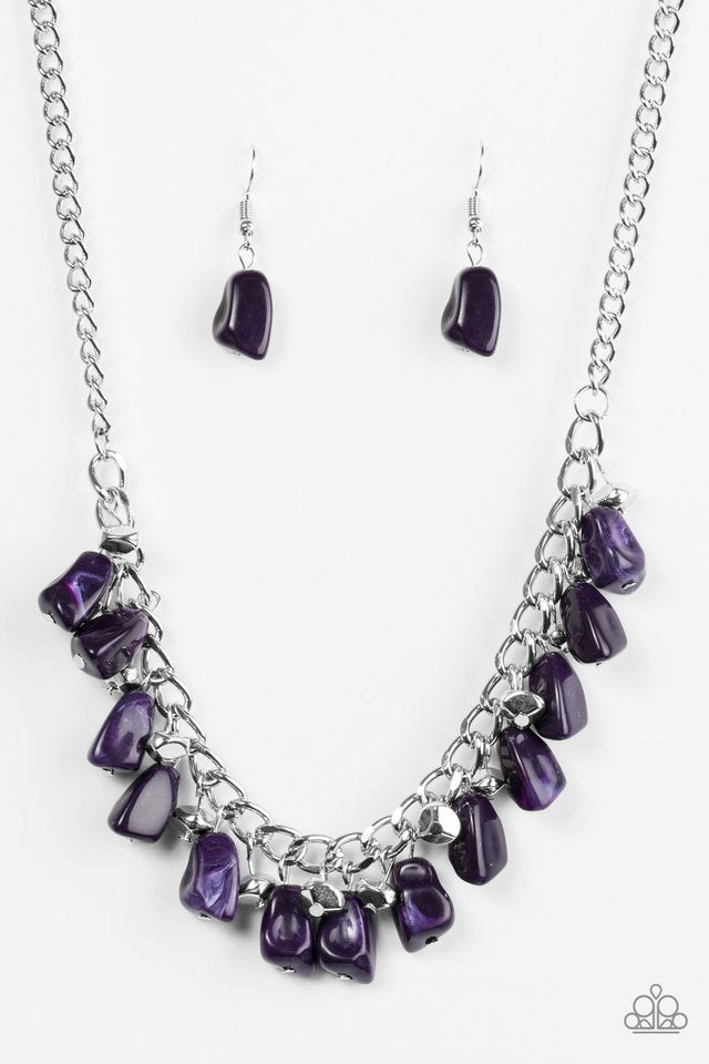 Rocky Shores Purple-Necklace