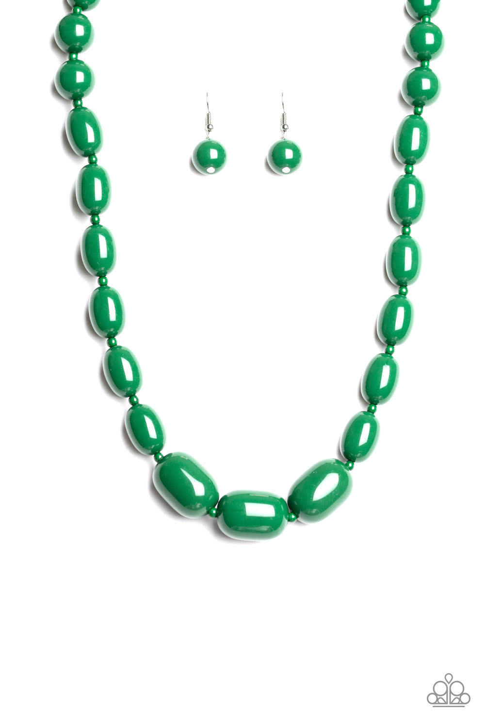 Poppin Popularity Green-Necklace