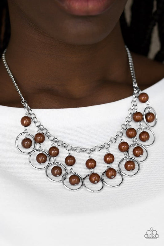 Really Rococo Brown-Necklace