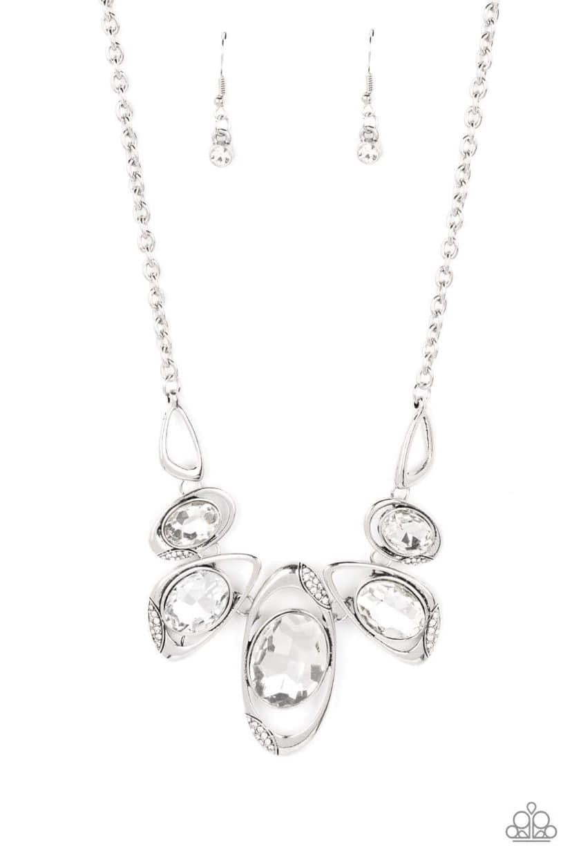 Hypnotic Twinkle White-Necklace