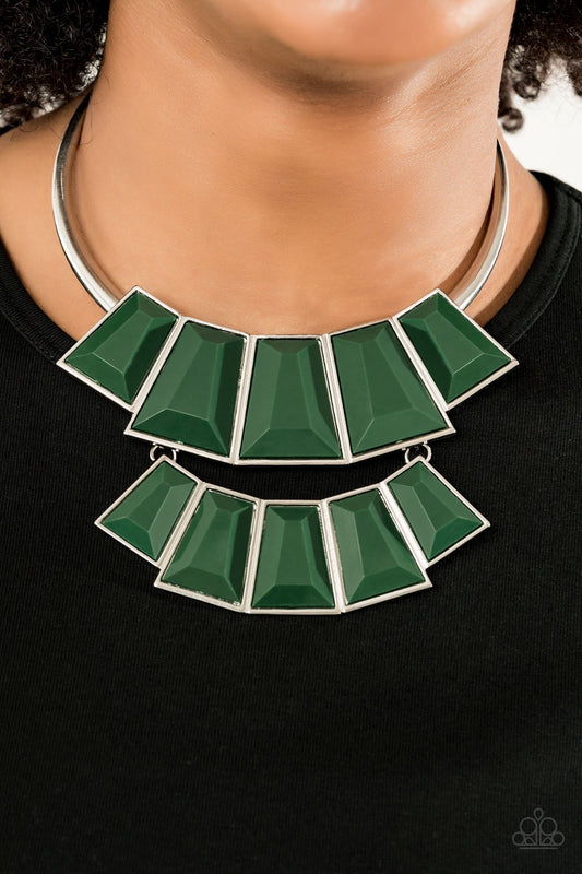 Lions, TIGRESS, and Bears Green-Necklace