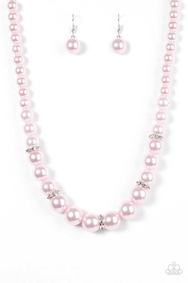 You Had Me At Pearls Pink-Necklace