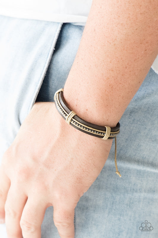 Rugged Rambler Brown-Urban Bracelet