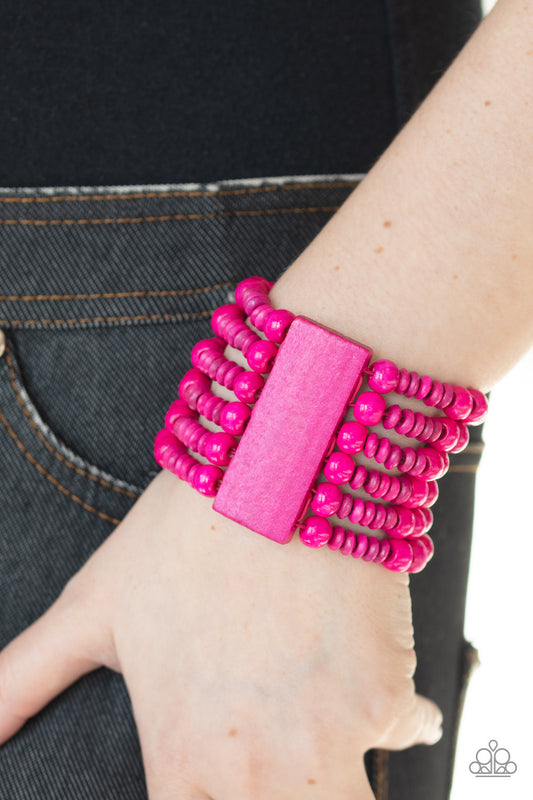 Don’t Stop BELIZE-ing Pink-Bracelet
