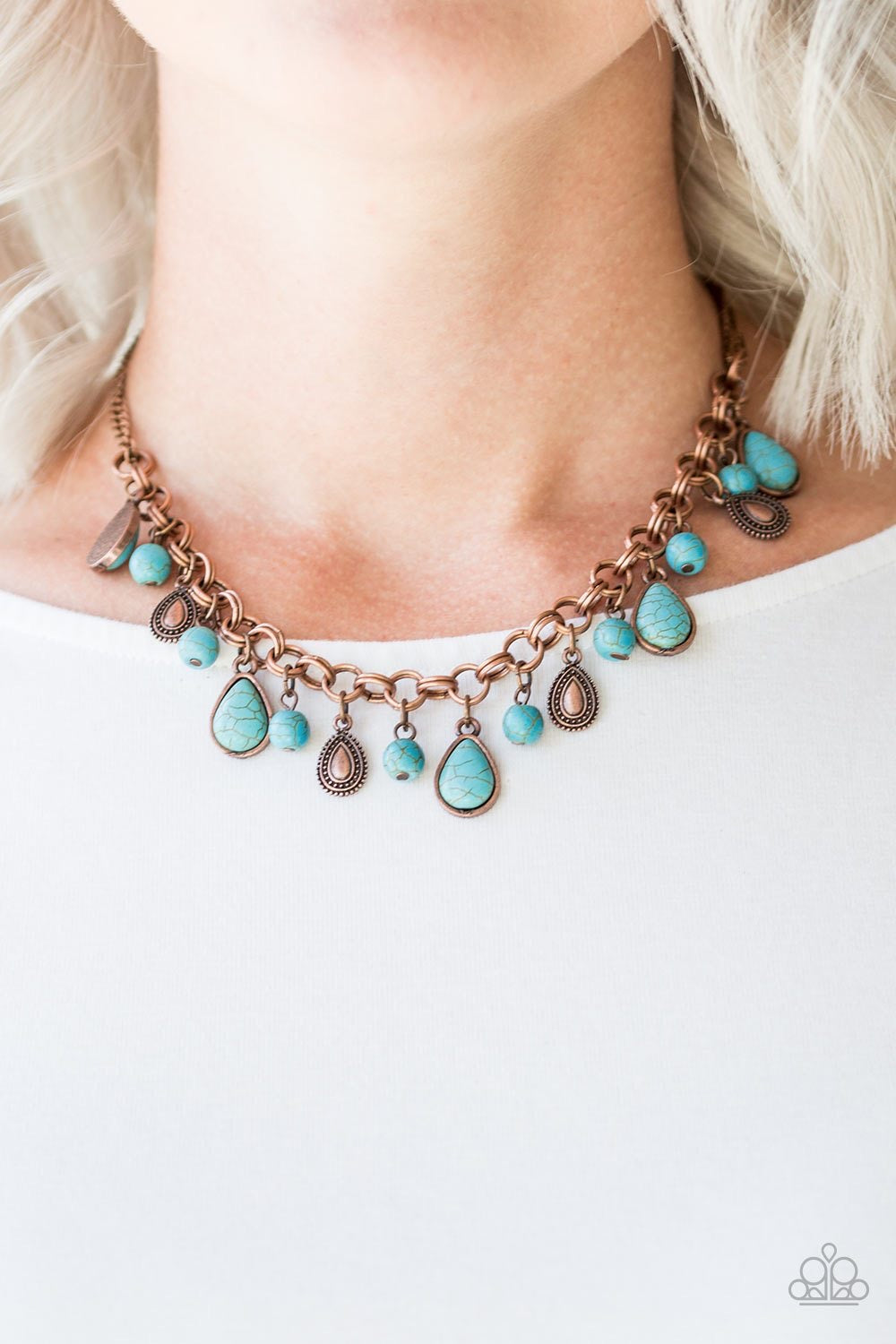 Welcome To Bedrock Copper-Necklace