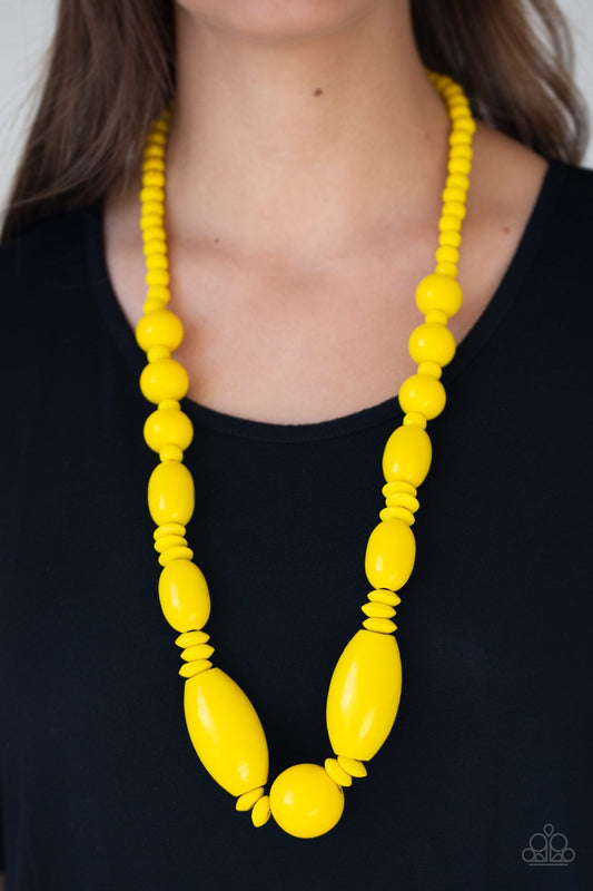 Summer Breezin’ Yellow Necklace