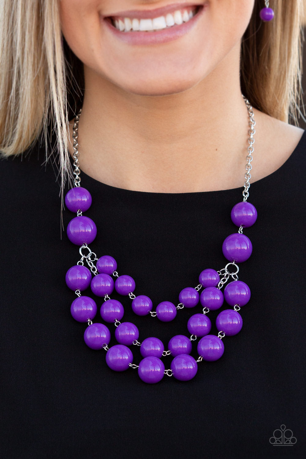 Miss Pop-YOU-larity Purple-Necklace