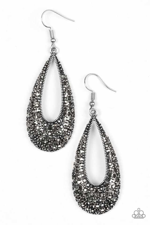 Big-Time Spender Silver Earrings