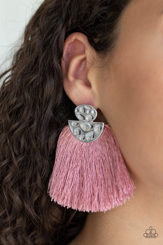 Make Some PLUME Pink-Earrings