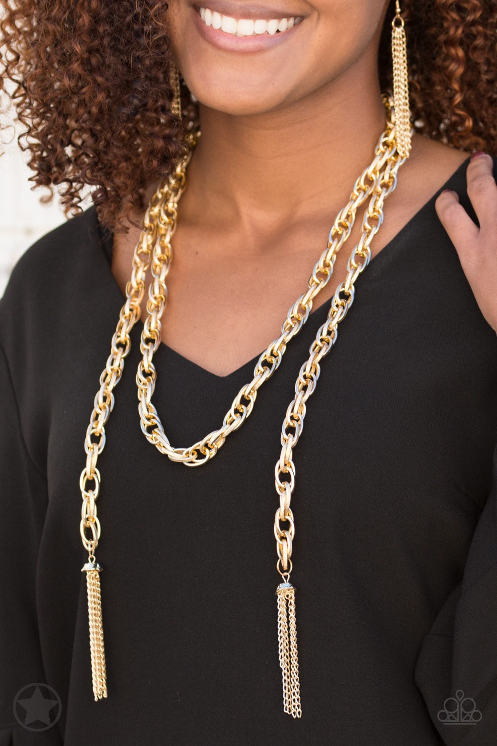 SCARFed For Attention Gold-Necklace