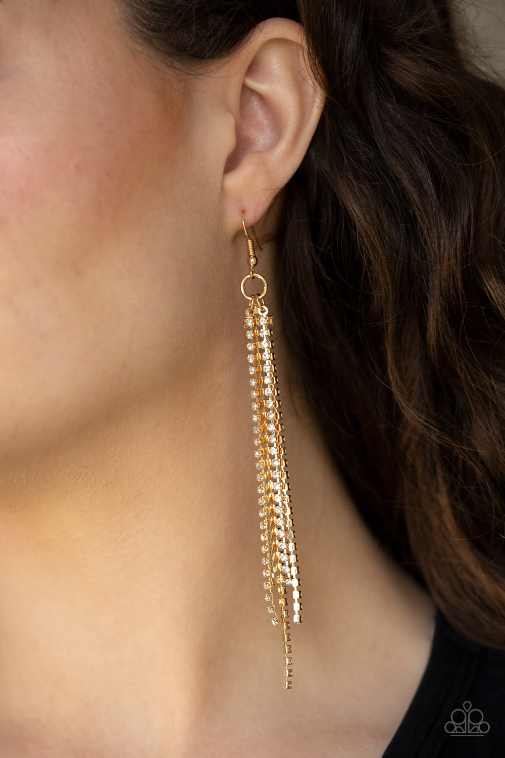Center Stage Status Gold-Earrings