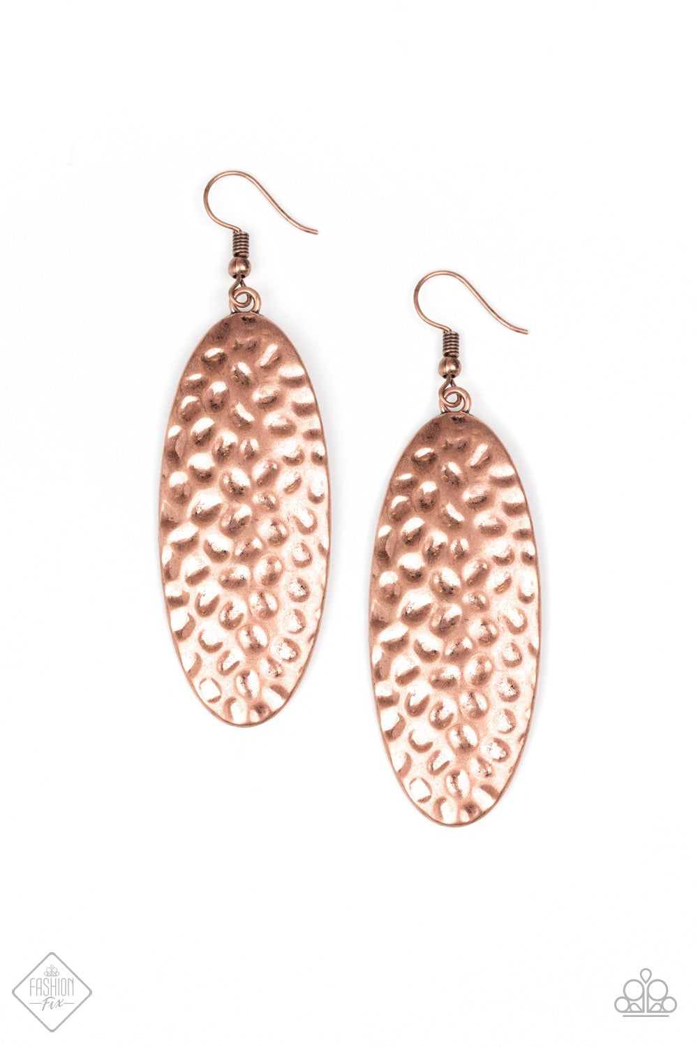 Radiantly Radiant Copper-Earrings