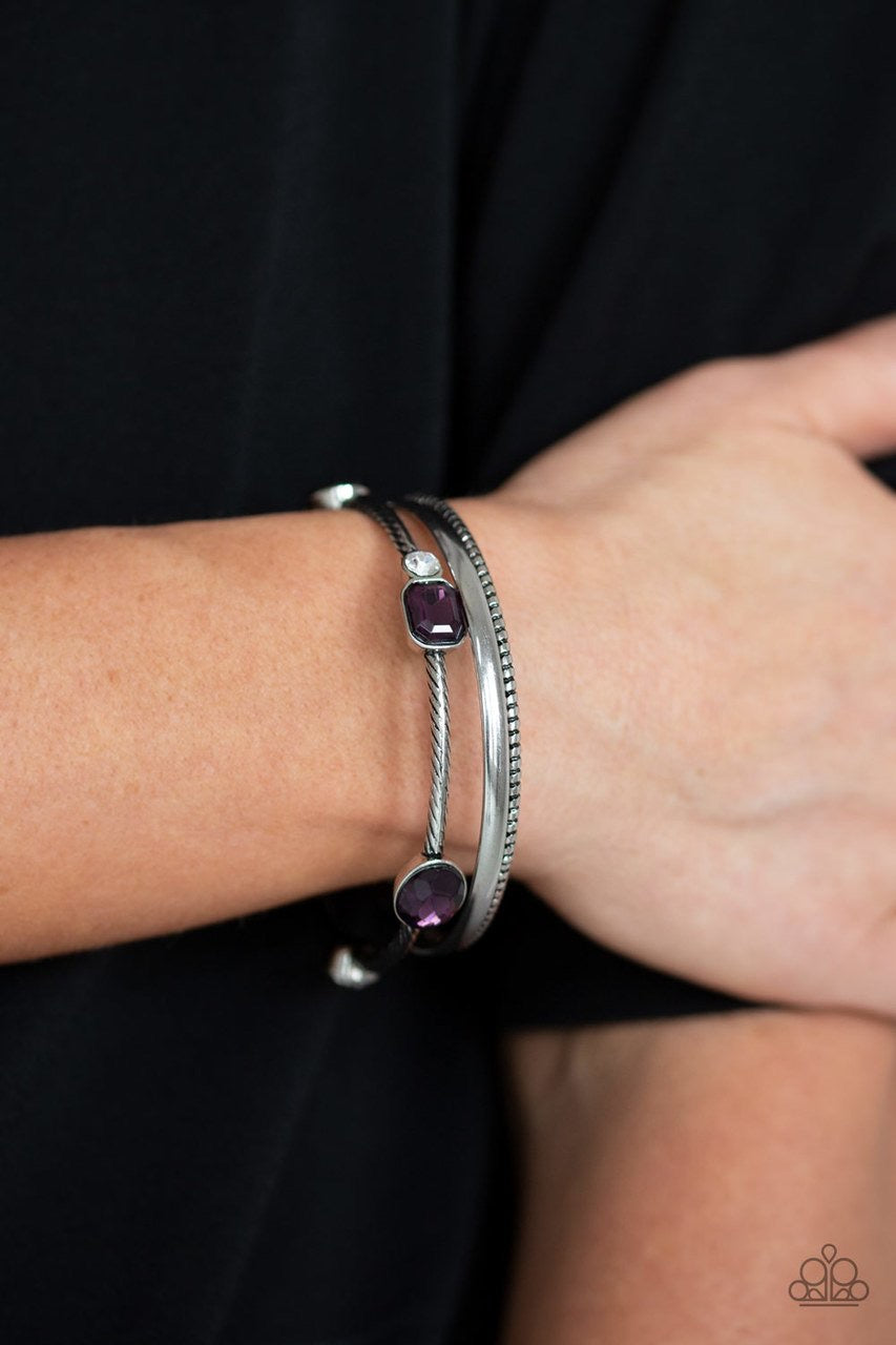 City Slicker Sleek Purple-Bracelet