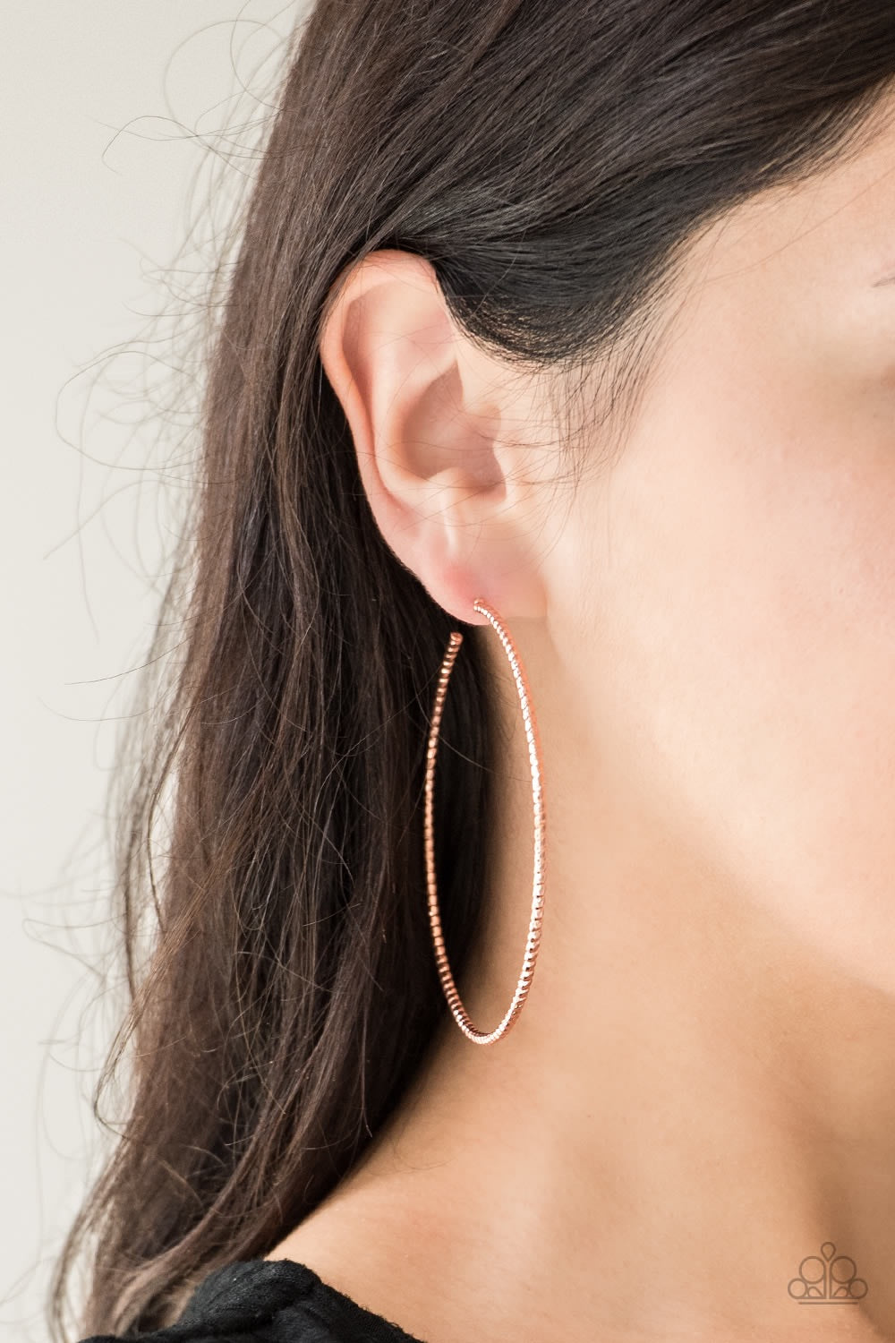 Hooked On Hoops Copper-Earrings
