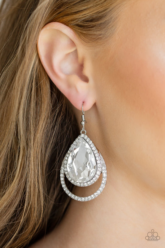 Famous White-Earrings