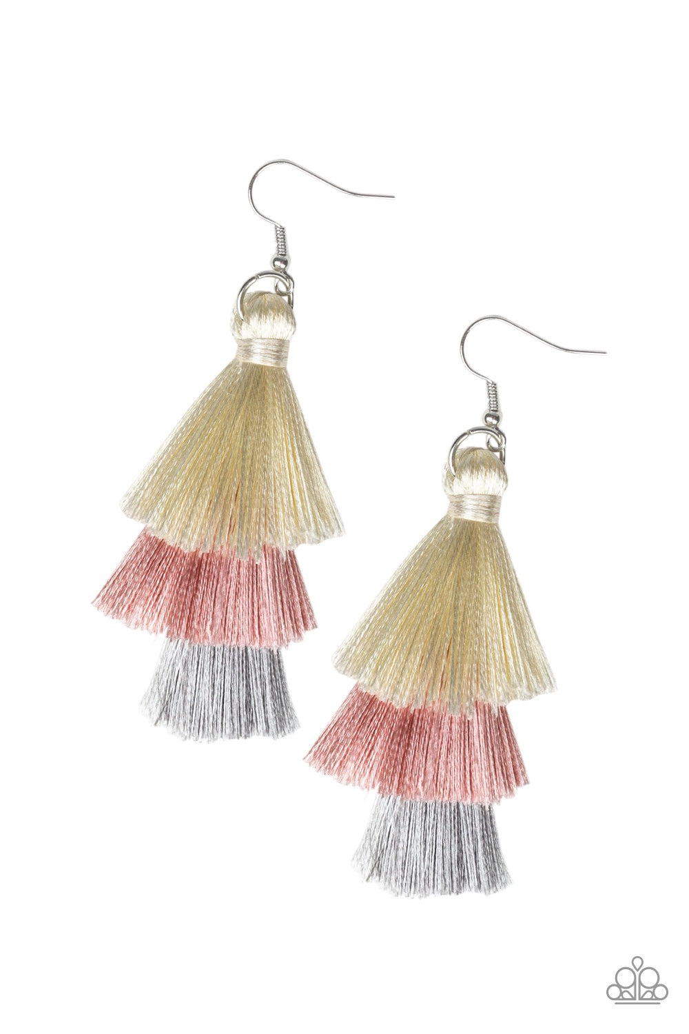 Hold On To Your Tassel Pink-Earrings