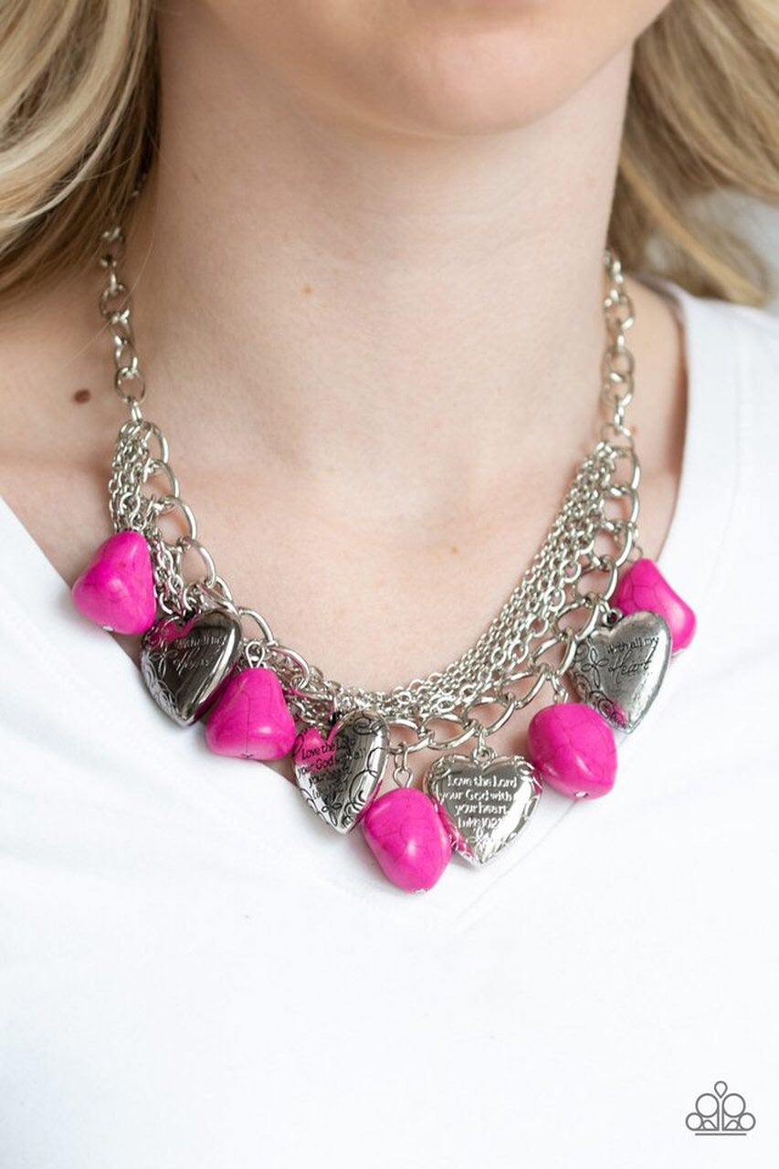 Change of Heart Pink-Necklace