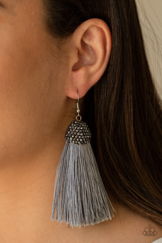 Razzle Riot Silver-Earrings